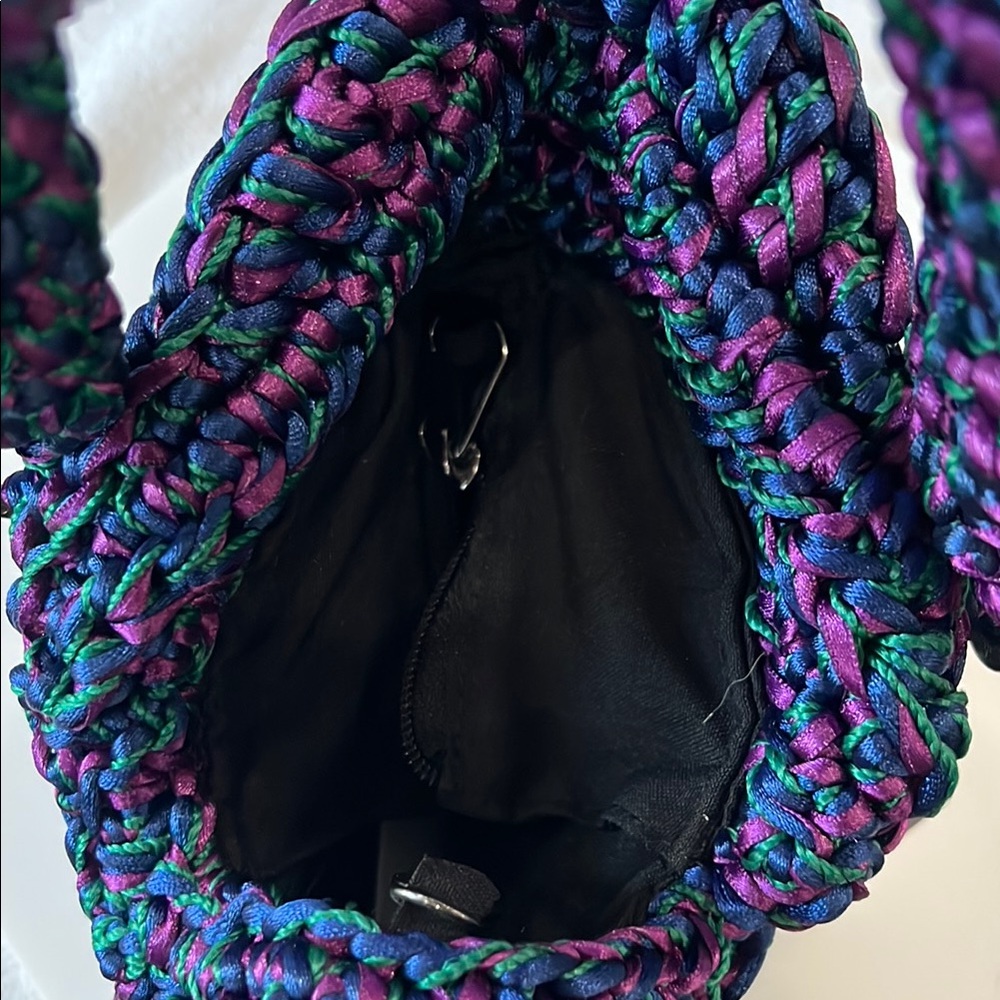 Catarina Mina Colorful Handmade Woven Seashell Handbag BRAND NEW - Picture 5 of 5